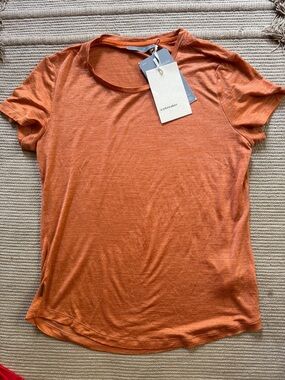Icebreaker sphere II T short sleeve cool lite earth heather orange NEW womens M